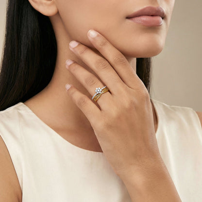 Gold Lyla Lab Grown Diamond Ring (Size 12)