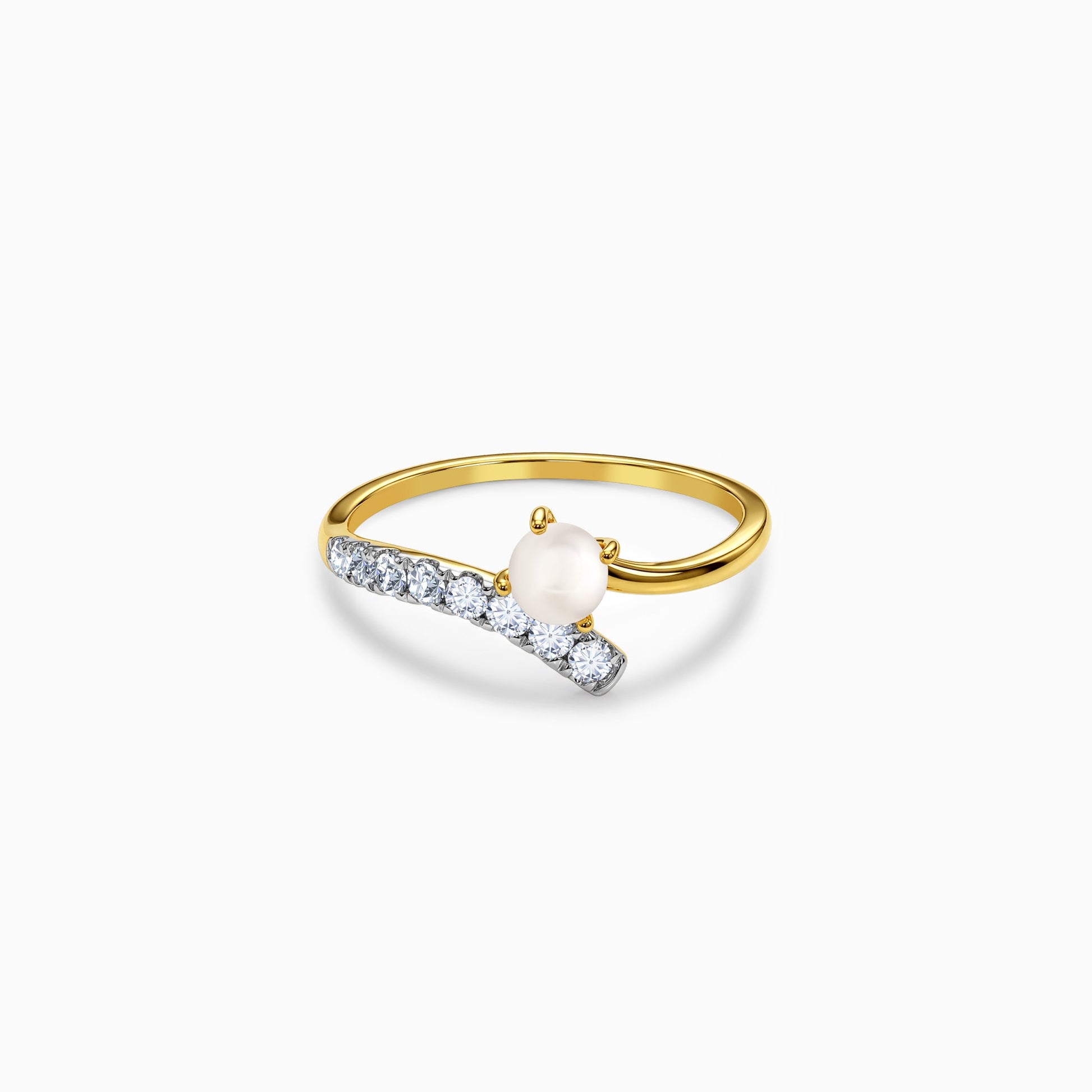 Gold Brillo Lab Grown Diamond Ring