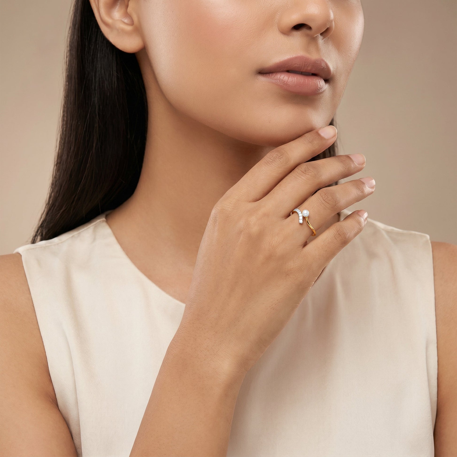 Gold Brillo Lab Grown Diamond Ring (Size 12)