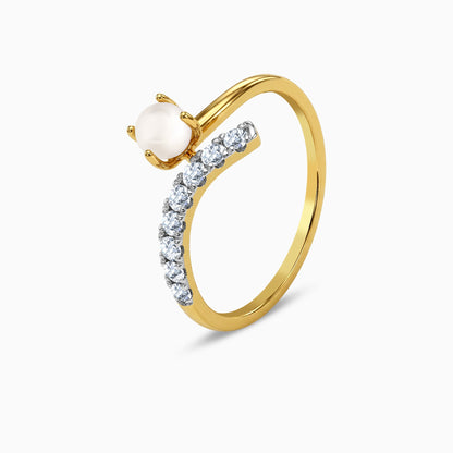 Gold Brillo Lab Grown Diamond Ring (Size 12)