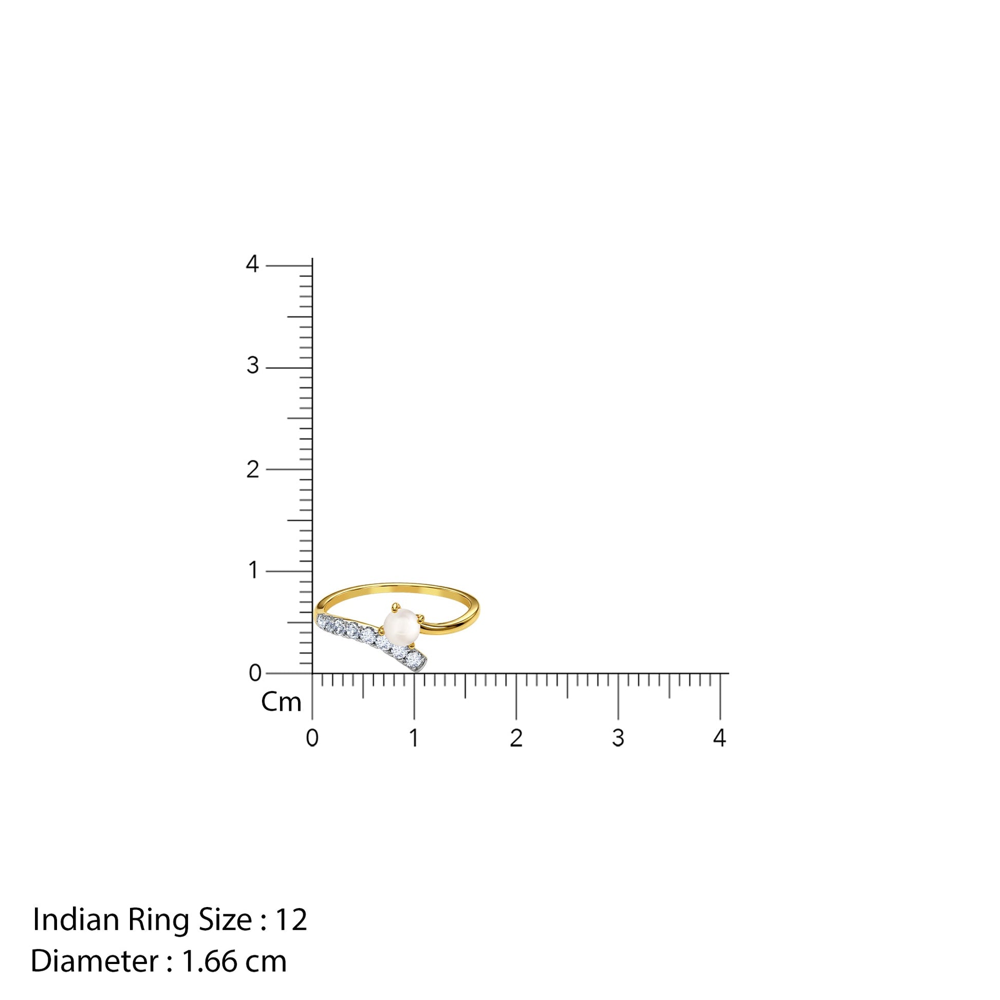 Gold Brillo Lab Grown Diamond Ring (Size 12)
