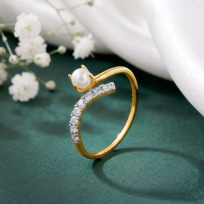 Gold Brillo Lab Grown Diamond Ring (Size 12)