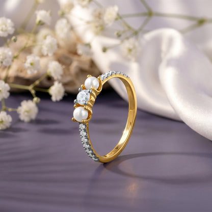 Anushka Sharma Gold Lumineuse Shine Lab Grown Diamond Ring (Size 12)