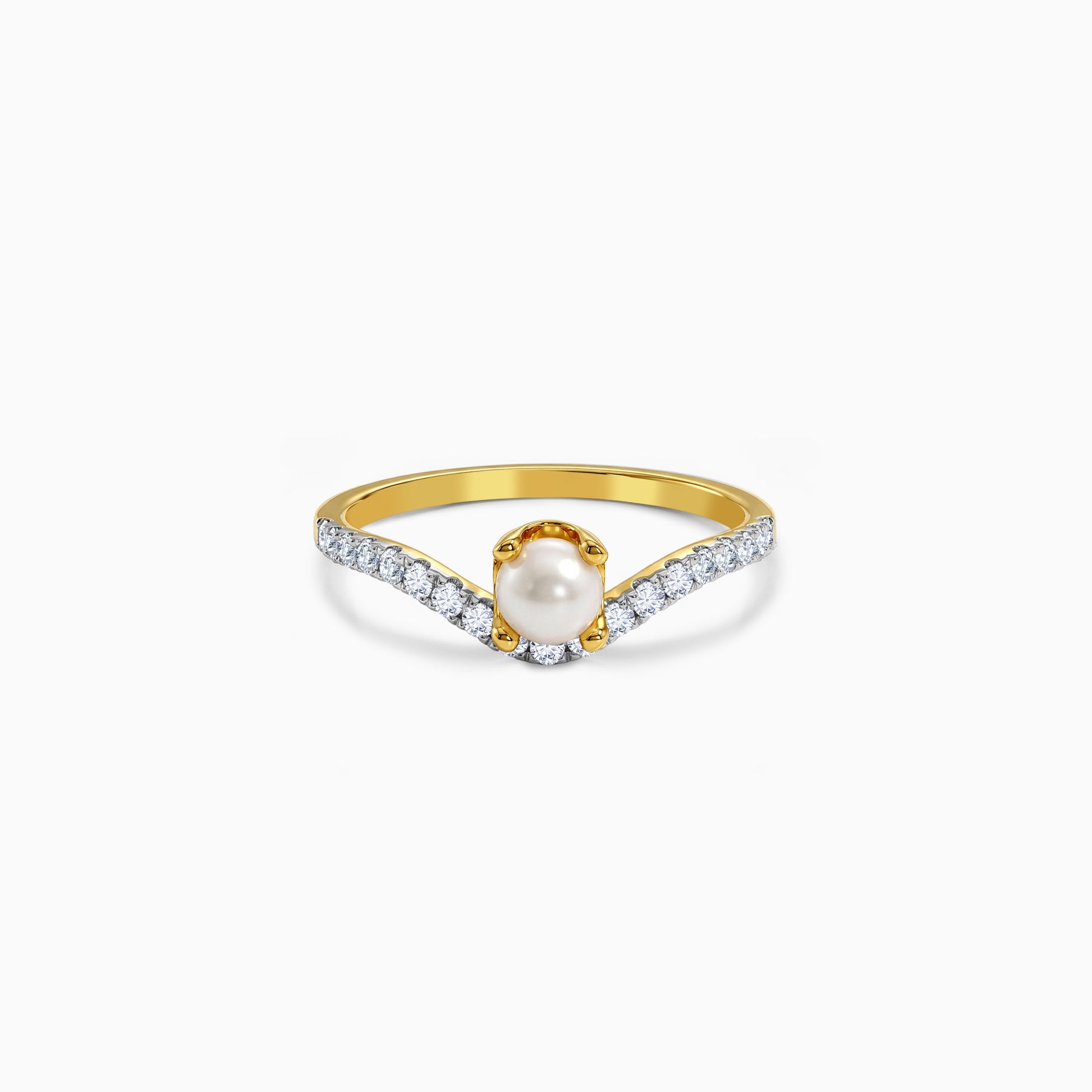 Gold Gracieux Shine Lab Grown Diamond Ring