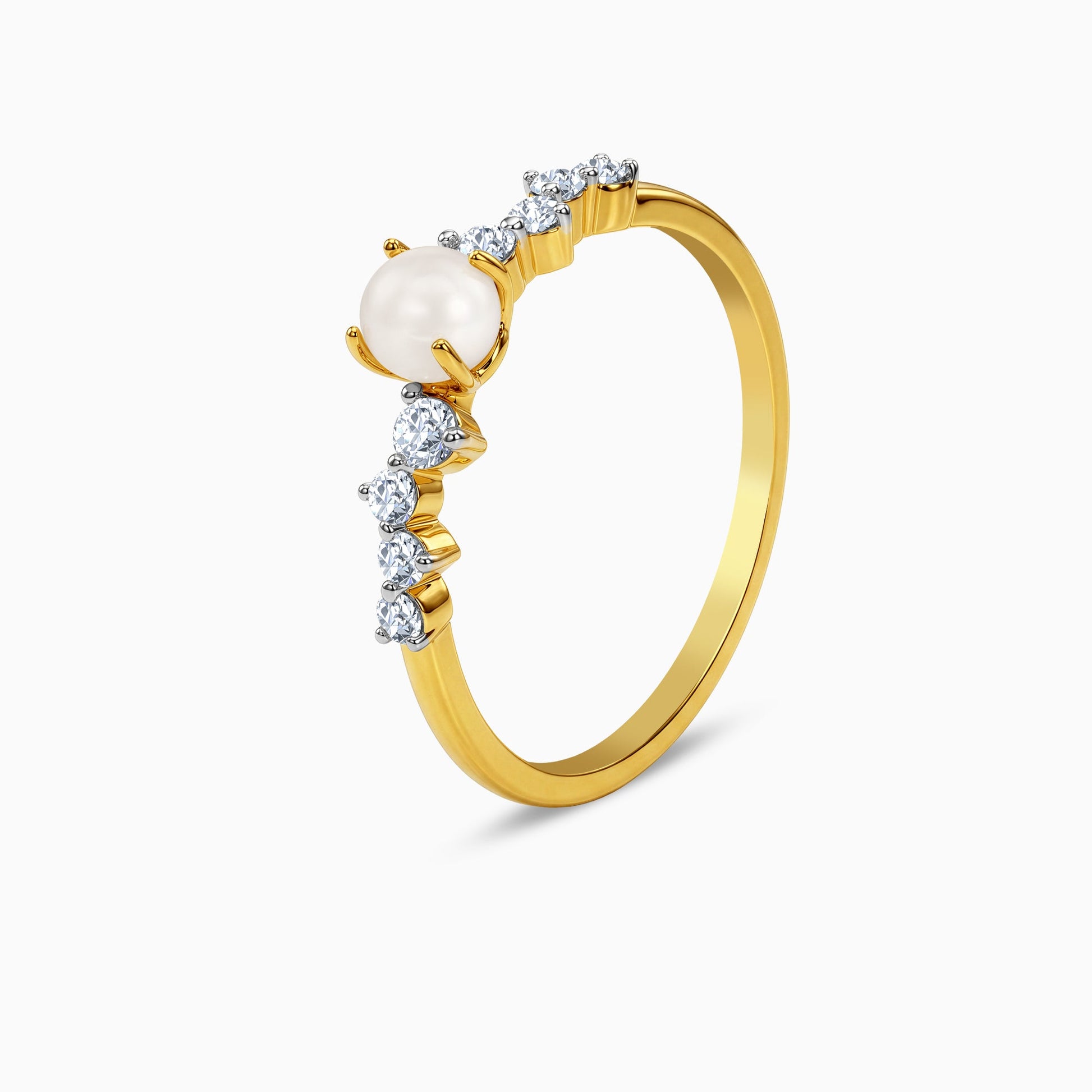 Gold Gracioso Lab Grown Diamond Ring (Size 12)