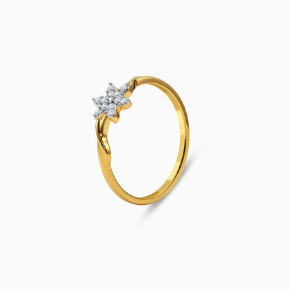 Gold Petal Party Lab Grown Diamond Ring (Size 12)