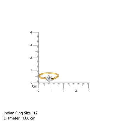 Gold Petal Party Lab Grown Diamond Ring (Size 12)