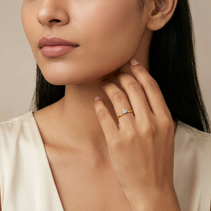 Gold Bloom & Slay Lab Grown Diamond Ring (Size 12)