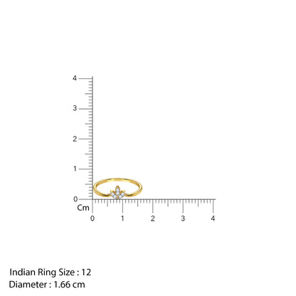 Gold Bloom & Slay Lab Grown Diamond Ring (Size 12)