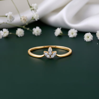Gold Bloom & Slay Lab Grown Diamond Ring (Size 12)