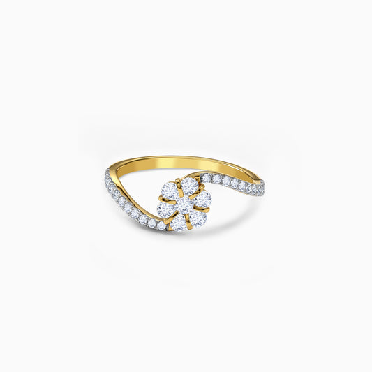 Gold Flover Lab Grown Diamond Ring