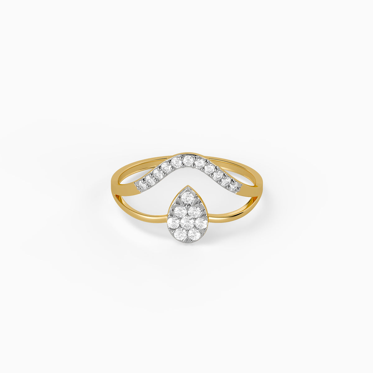 Gold Dual Path Lab Grown Diamond Ring (Size 12)