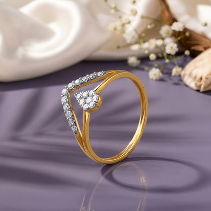 Gold Dual Path Lab Grown Diamond Ring (Size 12)