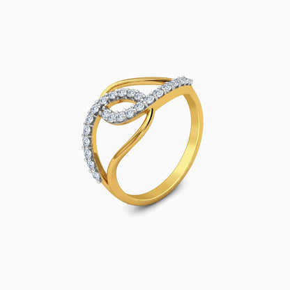 Gold Gilded Entwine Lab Grown Diamond Ring (Size 12)