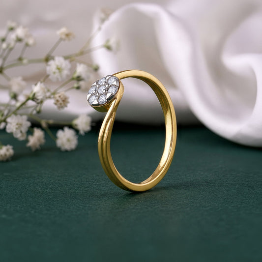 Gold Twine Spark Lab Grown Diamond Ring (Size 12)