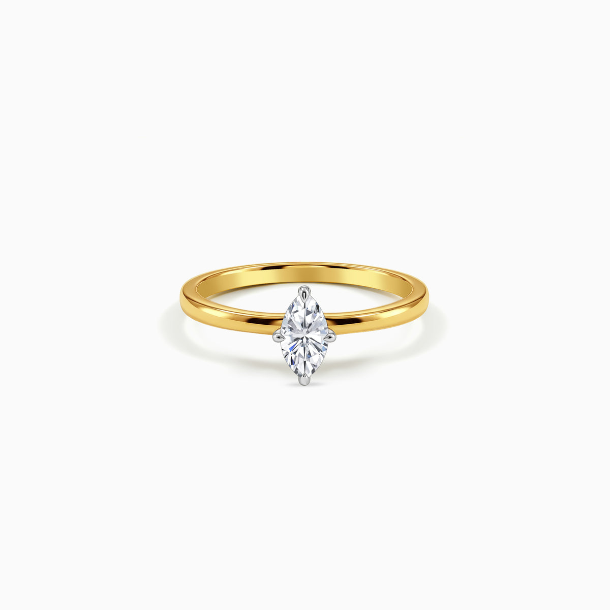 Gold Marquise Muse Lab Grown Diamond Ring (Size 12)