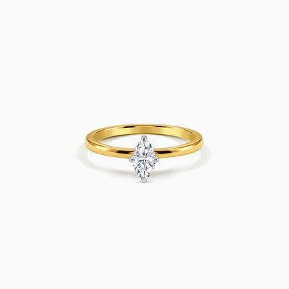 Gold Marquise Muse Lab Grown Diamond Ring