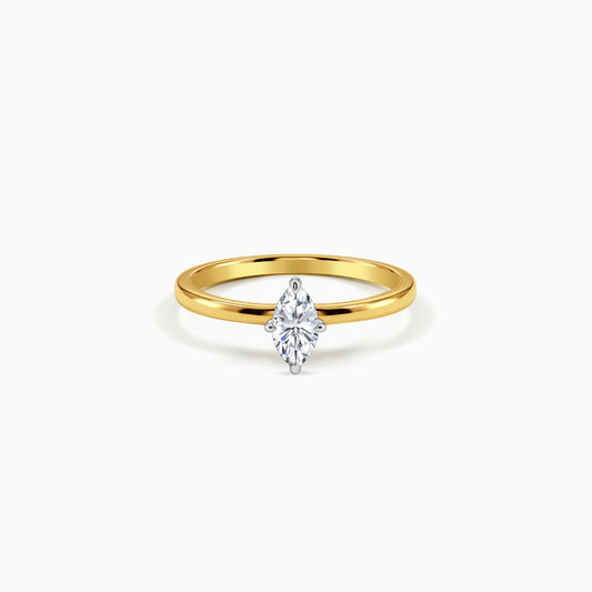 Gold Marquise Muse Lab Grown Diamond Ring