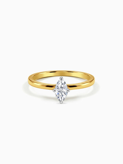 Gold Marquise Muse Lab Grown Diamond Ring (Size 12)