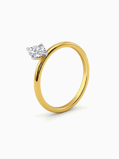 Gold Marquise Muse Lab Grown Diamond Ring (Size 12)