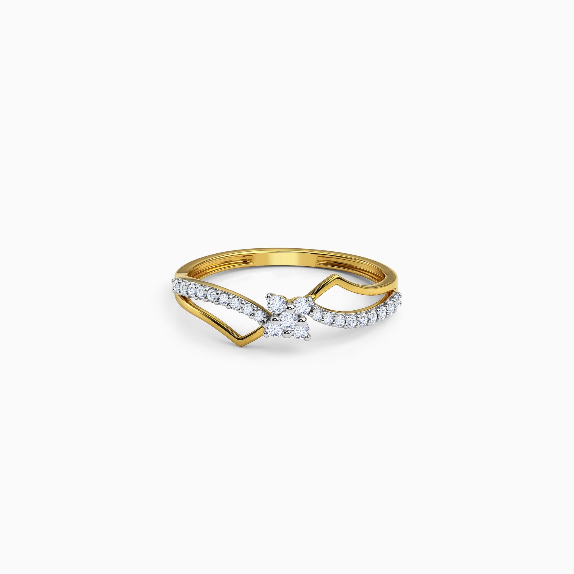 Gold Eternal Infinity Lab Grown Diamond Ring (Size 12)