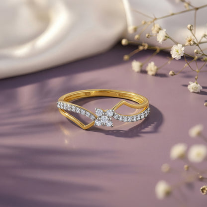 Gold Eternal Infinity Lab Grown Diamond Ring (Size 12)