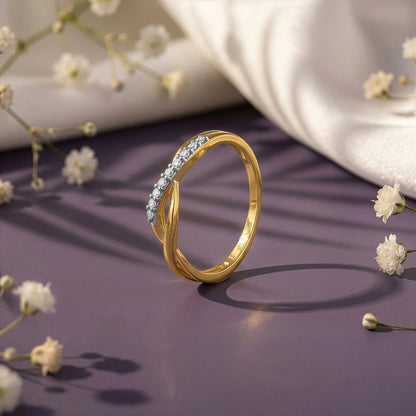 Gold Soft Command Lab Grown Diamond Ring (Size 12)