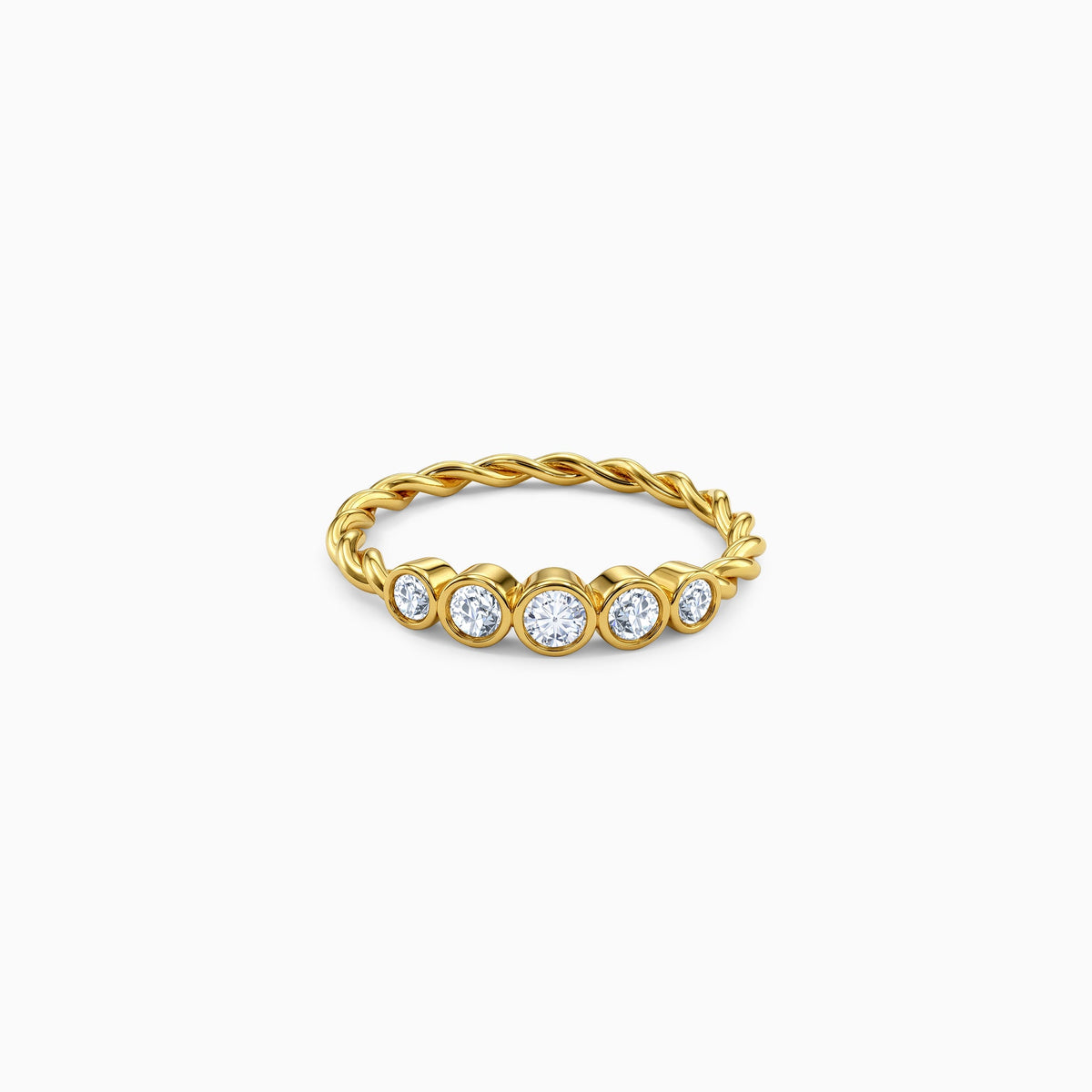 Gold Imber Lab Grown Diamond Ring (Size 12)