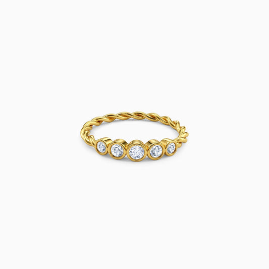 Gold Imber Lab Grown Diamond Ring (Size 12)