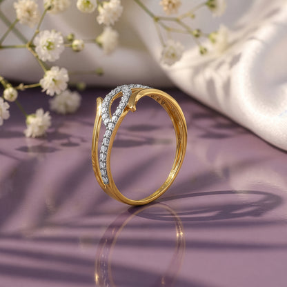 Gold Lumen Gaze Lab Grown Diamond Ring (Size 12)
