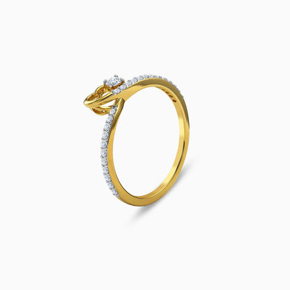 Gold Passionate Love Lab Grown Diamond Ring (Size 12)