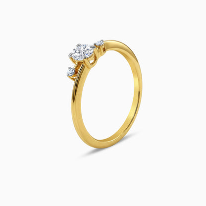 Gold Cross Tie Lab Grown Diamond Ring (Size 12)