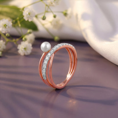 Anushka Sharma Rose Gold Cara Lab Grown Diamond Ring