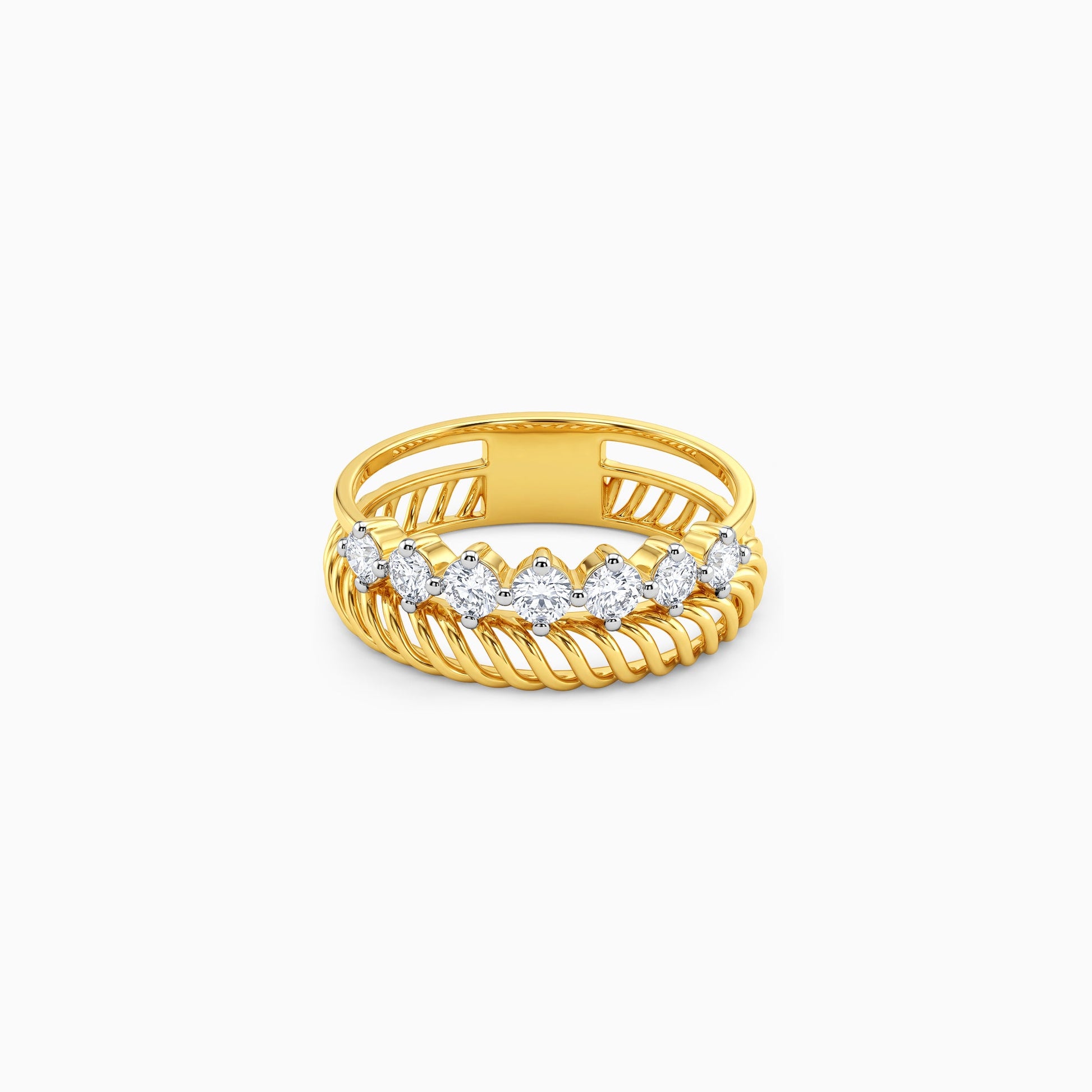 Gold Lumi Spark Lab Grown Diamond Ring (Size 12)
