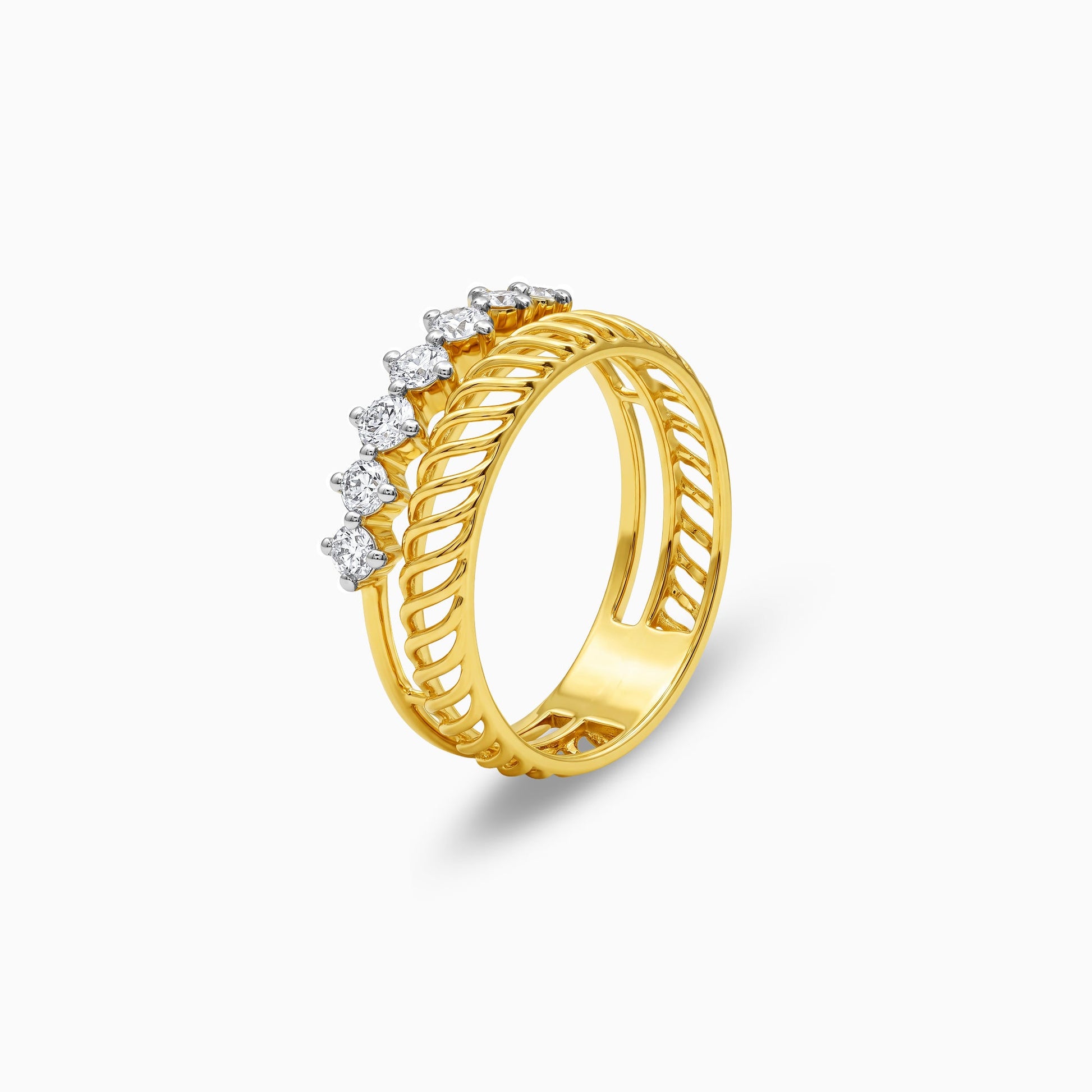 Gold Lumi Spark Lab Grown Diamond Ring (Size 12)