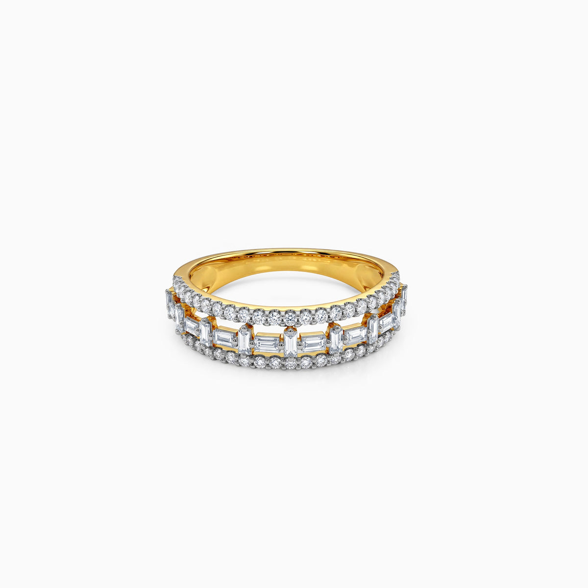 Anushka Sharma Gold Eternal Frame Lab Grown Diamond Ring (Size 12)