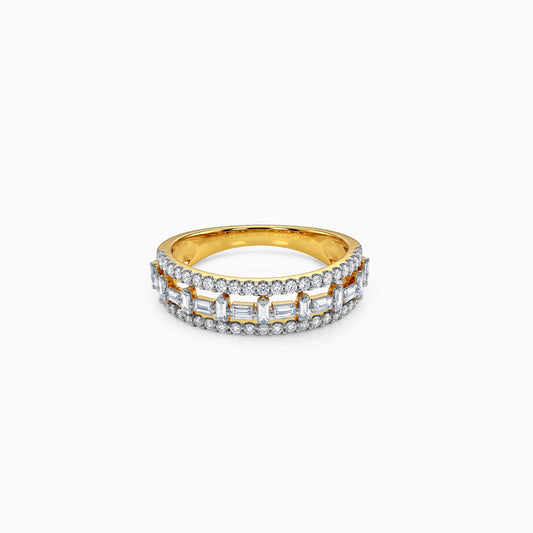 Gold Eternal Frame Lab Grown Diamond Ring (Size 12)