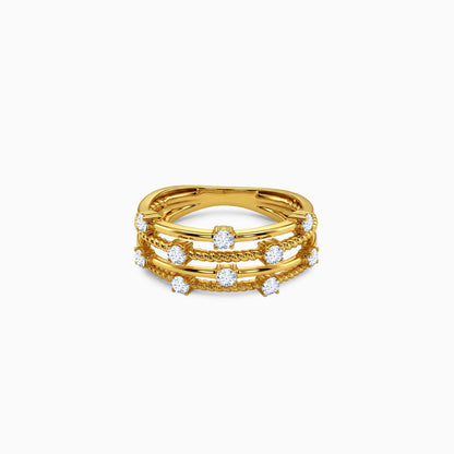 Anushka Sharma Gold Morning Light Lab Grown Diamond Ring (Size 12)