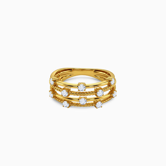 Anushka Sharma Gold Morning Light Lab Grown Diamond Ring (Size 12)