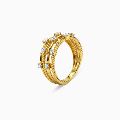 Anushka Sharma Gold Morning Light Lab Grown Diamond Ring (Size 12)