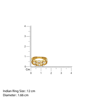 Anushka Sharma Gold Morning Light Lab Grown Diamond Ring (Size 12)