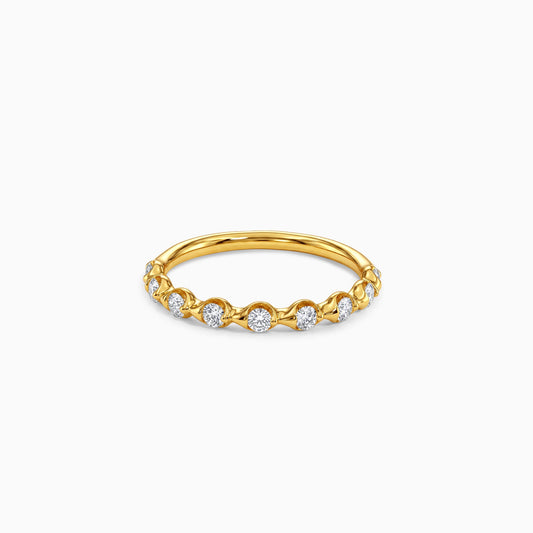 Gold Starlit Promise Lab Grown Diamond Ring (Size 12)