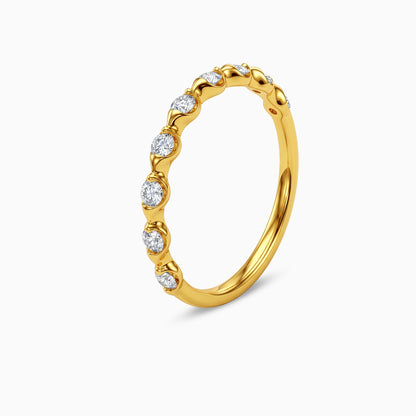 Anushka Sharma Gold Starlit Promise Lab Grown Diamond Ring (Size 12)