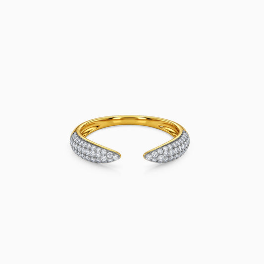 Gold Velvet Arc Lab Grown Diamond Ring (Size 12)