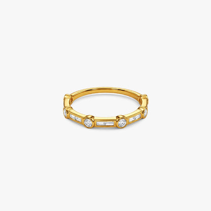 Gold Radiant Lab Grown Diamond Ring (Size 12)