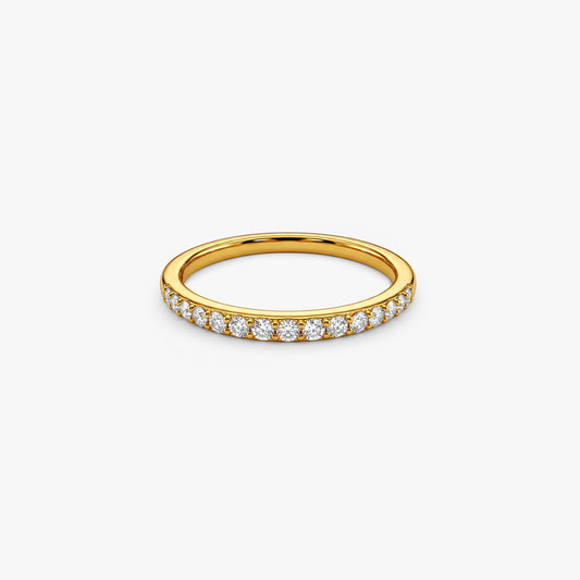 Gold Solstice Line Lab Grown Diamond Ring (Size 12)