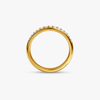 Gold Solstice Line Lab Grown Diamond Ring (Size 12)