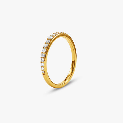 Gold Solstice Line Lab Grown Diamond Ring (Size 12)