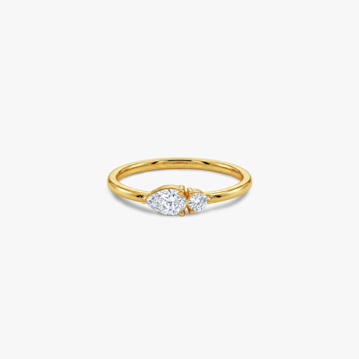 Gold Duet Eclat Lab Grown Diamond Ring (Size 12)