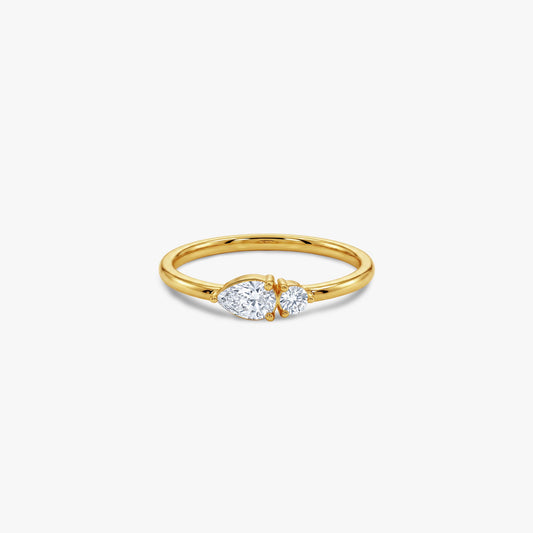 Gold Duet Eclat Lab Grown Diamond Ring (Size 12)